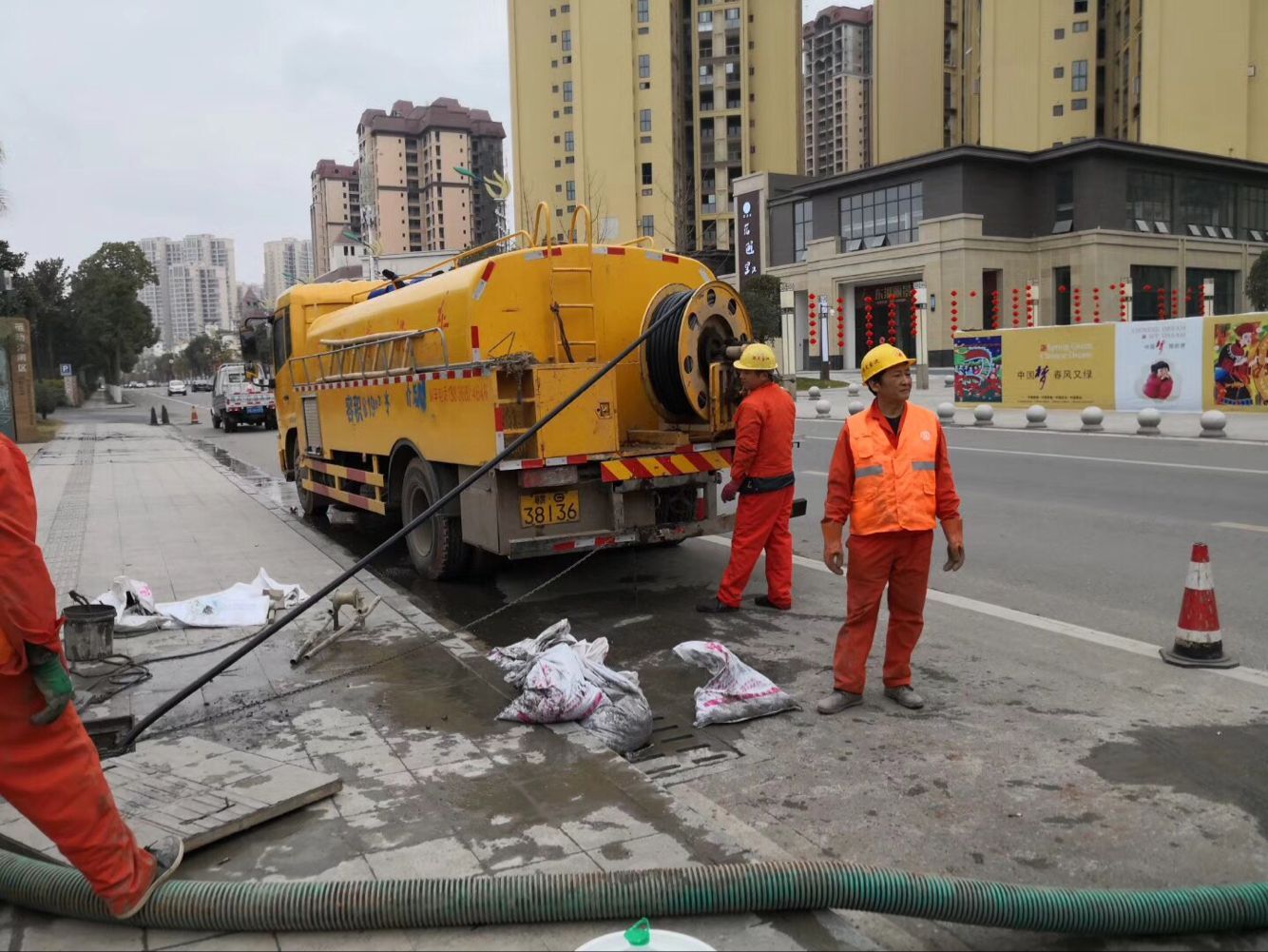 红桥排污管道清淤-管道清洗